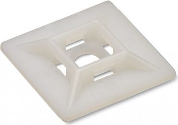 EM Group Uchwyt montażowy przyklejany dwutorowy do opasek kablowych do 4,8 mm 100 sztuk 0732