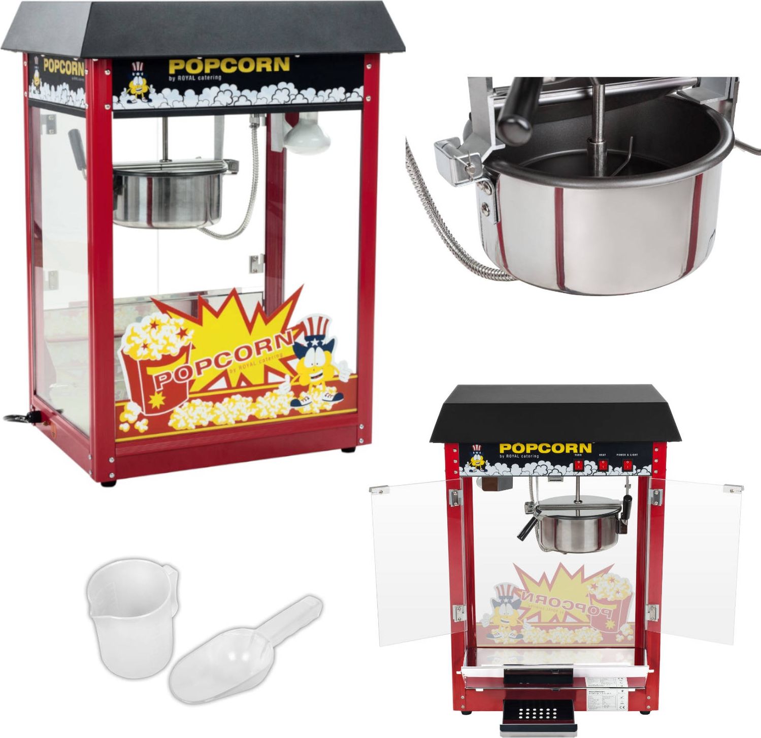 Royal Catering 1086 MASZYNA DO POPCORNU ROYAL CATERING RCPS-16E 1086