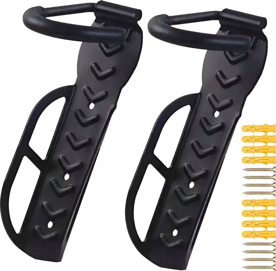 ER4 2X WIESZAK NA ROWER HULAJNOGĘ NA ŚCIANĘ UCHWYT HAK ROWEROWY KOŁKI MONTAŻOWE