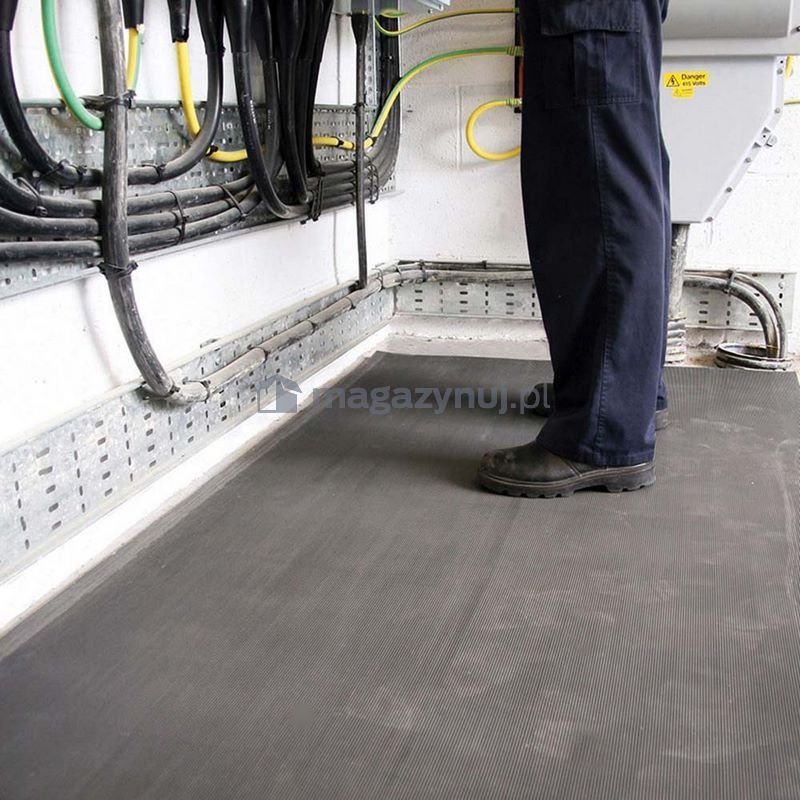 Coba Gumowa wykładzina elektroizolacyjna COBAswitch. Wym. 1,2 x 10 m (Wysokość: 6 mm)