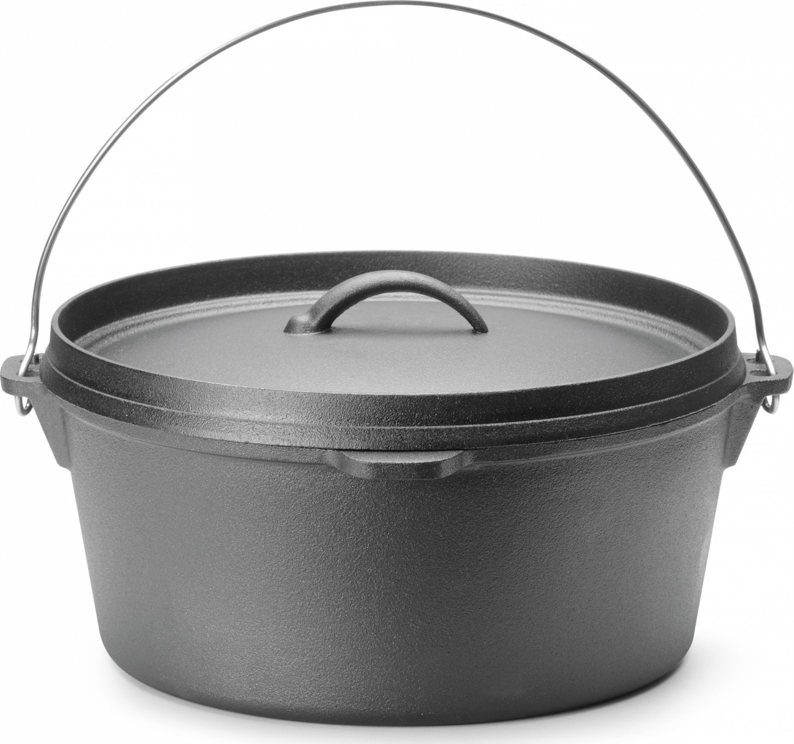 Hendi Kociołek żeliwny garnek myśliwski nad ognisko do zup gulaszy śr. 310 x 155 mm 7.2 l Kociołek żeliwny garnek myśliwski nad ognisko do zup gulaszy