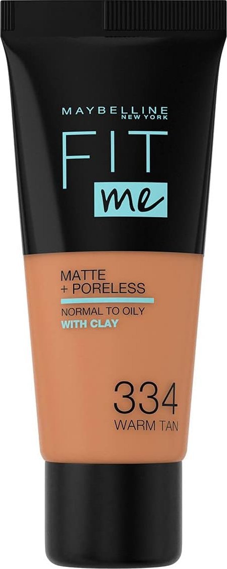 Maybelline New York Fit Me! - Podkład Maskujący - 30 mililitrów (334 Warm Tan)