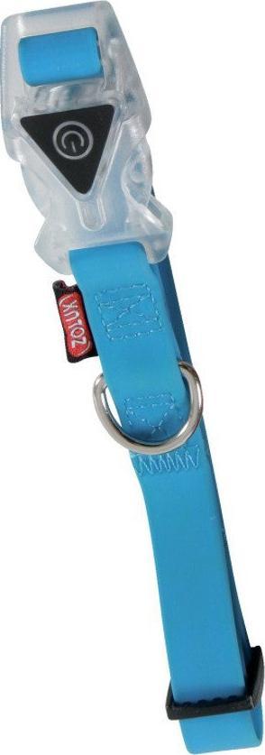 Zolux ZOLUX Obroża silikonowa regul. 25 mm kol. niebieski