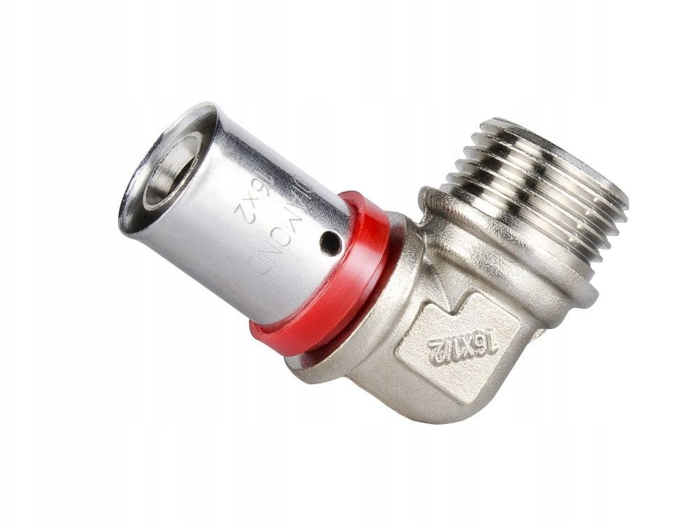 Diamond kolano zaprasowywane KOL-CH PEX-AL-PEX z mosiądzu 3/4"x16 FZZ-004.3/4X16.KOL-C