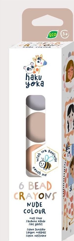 Kredki koralikowe - Ziemiste kolory 6 sztuk