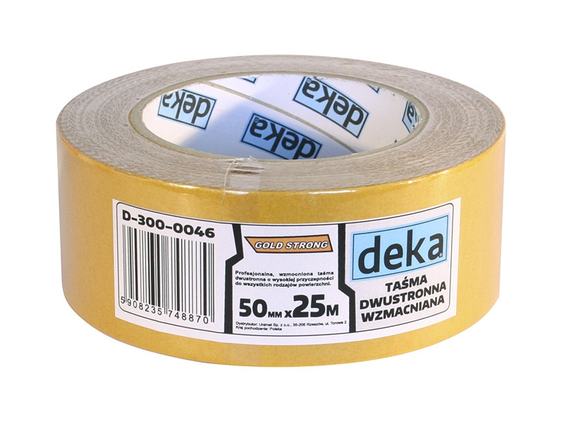 Deka Taśma dwustronna wzmacniana Gold Strong 50mm x 25m (D-300-0046)