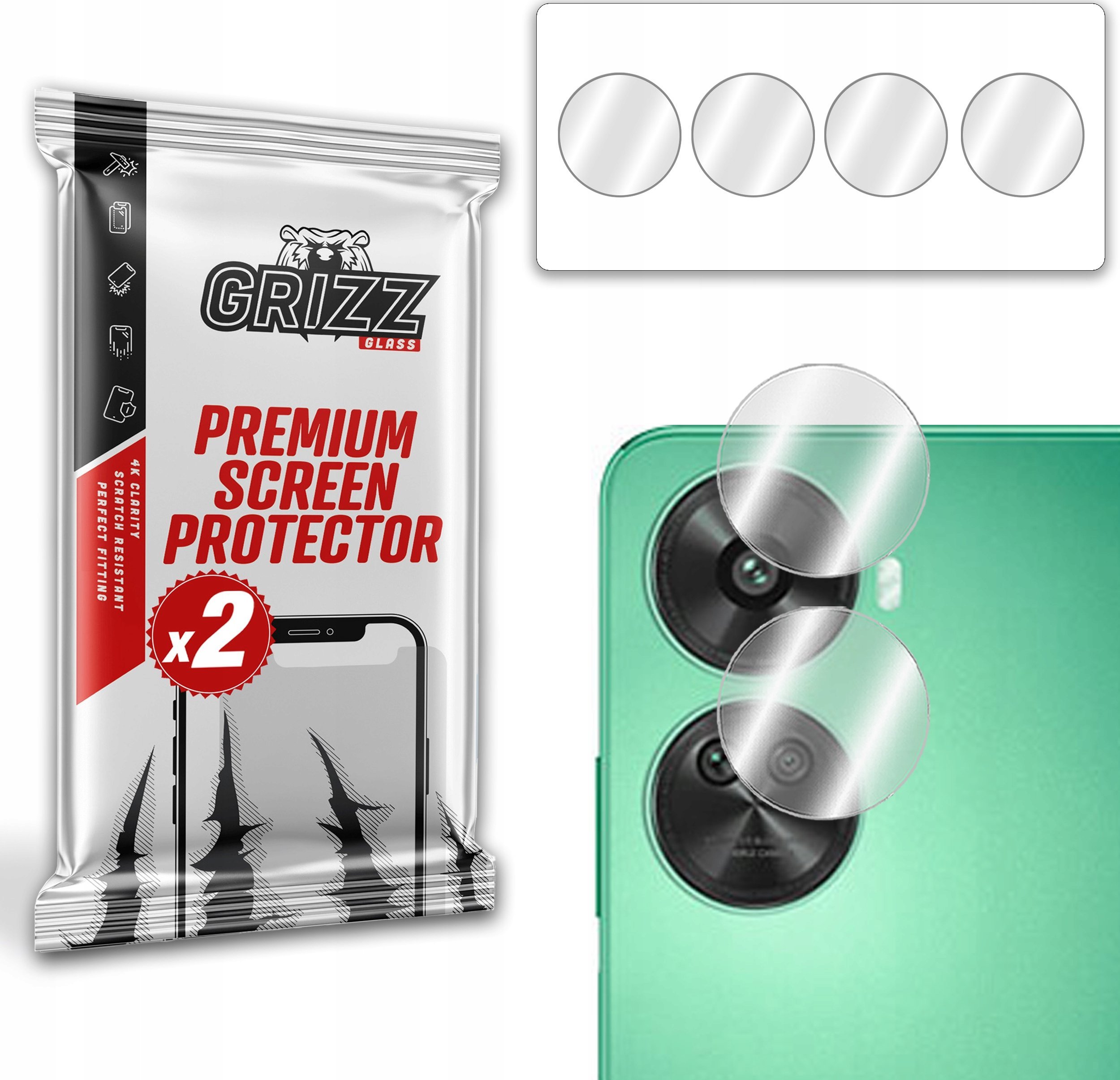 GrizzGlass Szkło na aparat GrizzGlass HybridGlass Camera do Huawei nova 11 SE