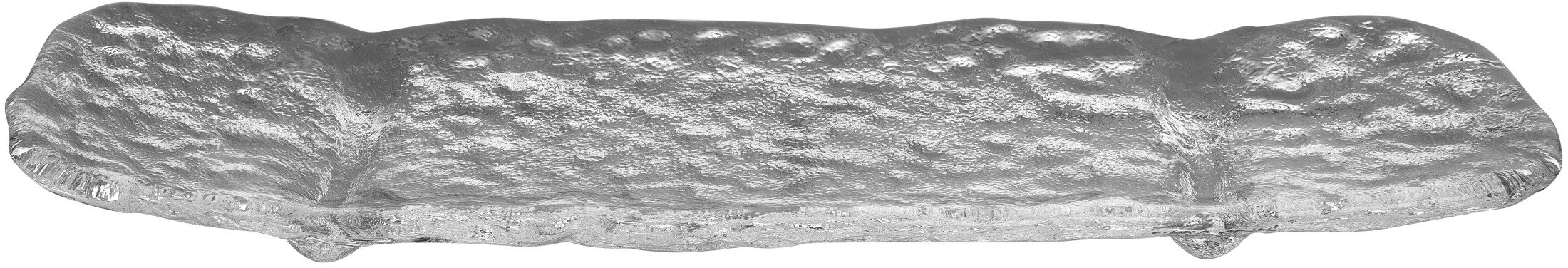 Patera dekoracyjna szklana 38x11 cm ER0868