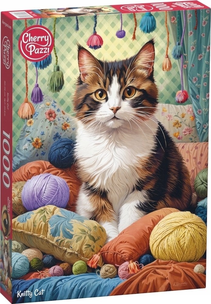 Platon Puzzle 1000 Cherrypazzi Knitty cat 31131