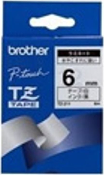Brother Brother Black on White Gloss Laminated Tape, 6mm taśmy do etykietowania TZ