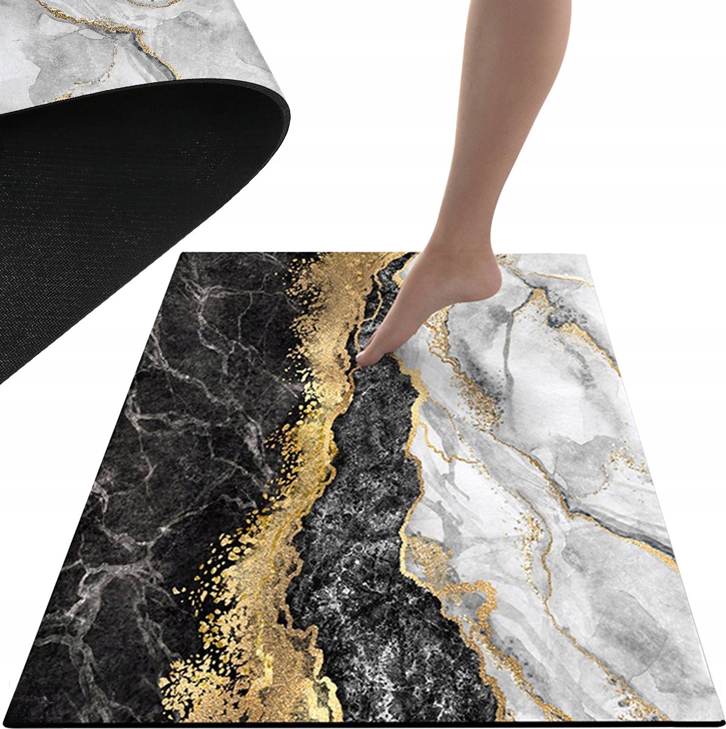 Logit Dywanik łazienkowy 50x80cm czarny (5905370212488)