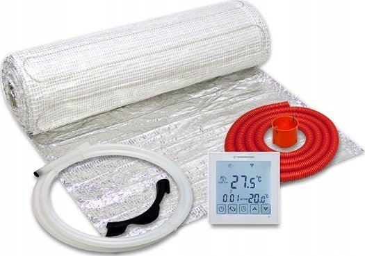 Zestaw mata grzejna jednostronnie zasilana WT 2010 AL, 150 W/m2, 10,0 m2, regulator TVT 31 WiFi