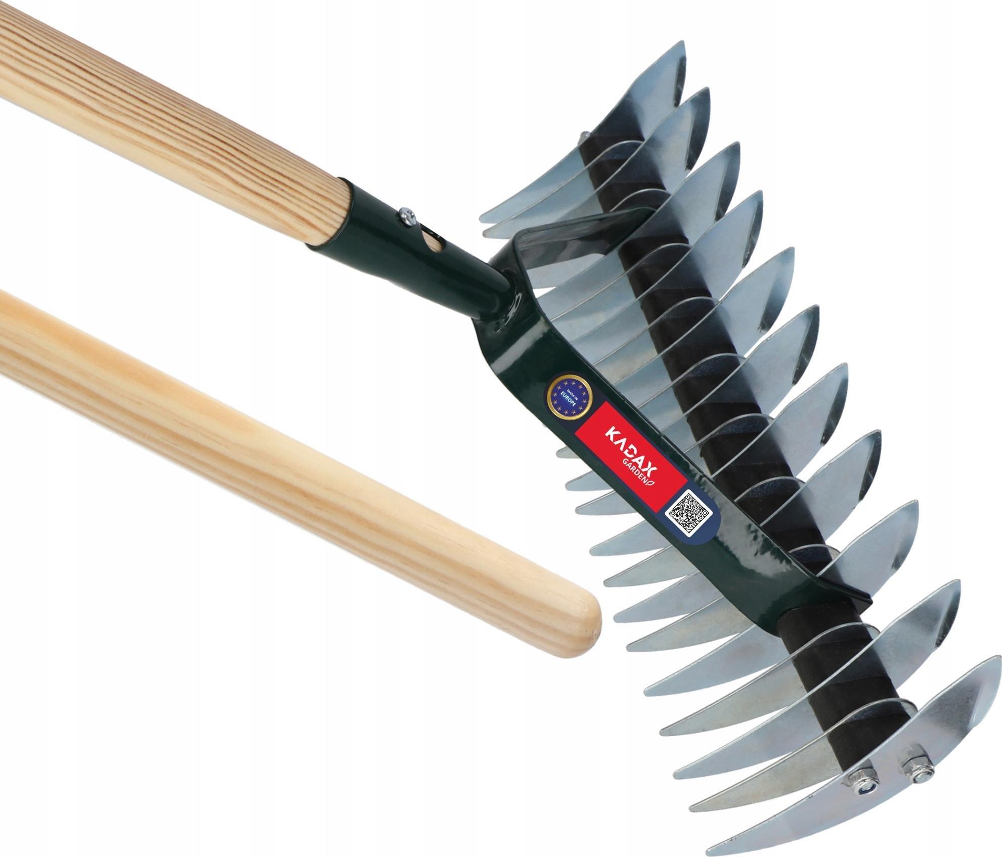 Kadax Aerator - Wertykulator do trawy ręczny z kolcami 170 cm