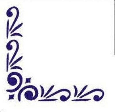 Szablon zmywalny narożny 12x15cm