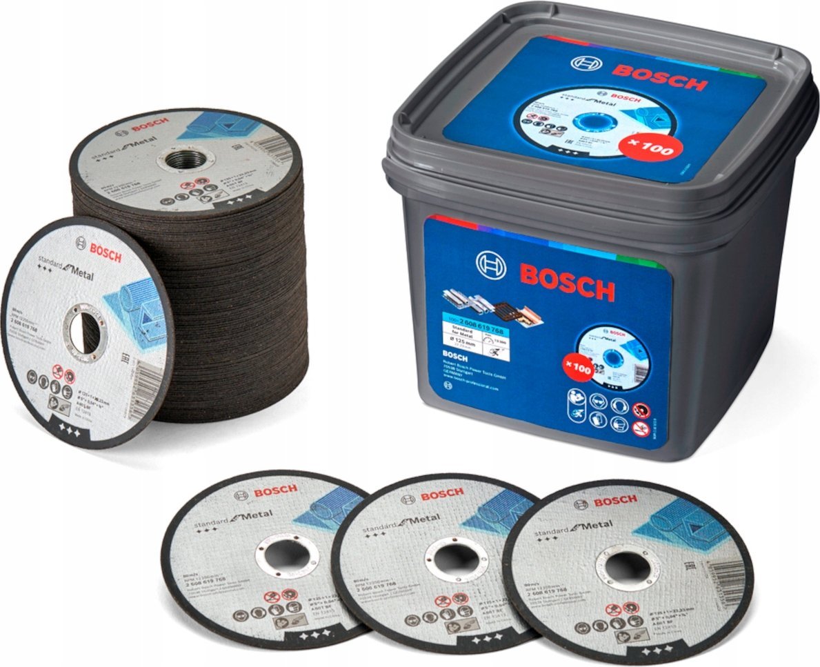 Bosch BOSCH TARCZA MET.125mm x 1,0mm x 22mm STANDARD FOR METAL /100szt. WIADERKO