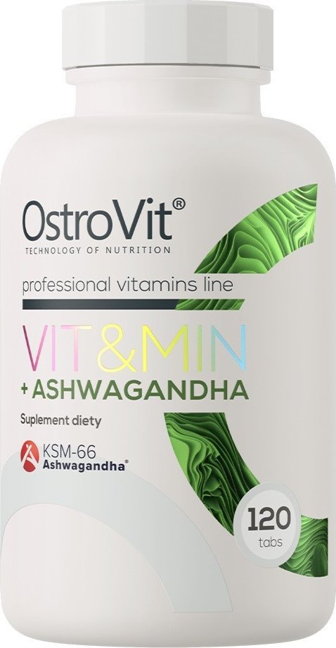 OstroVit OstroVit VIT&MIN + Ashwagandha - 120 tabletek
