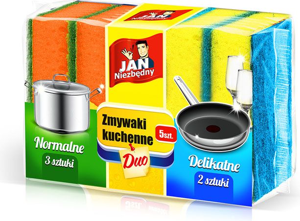 JAN Niezbędny Zmywaki kuchenne Duo 5szt (8571014105)