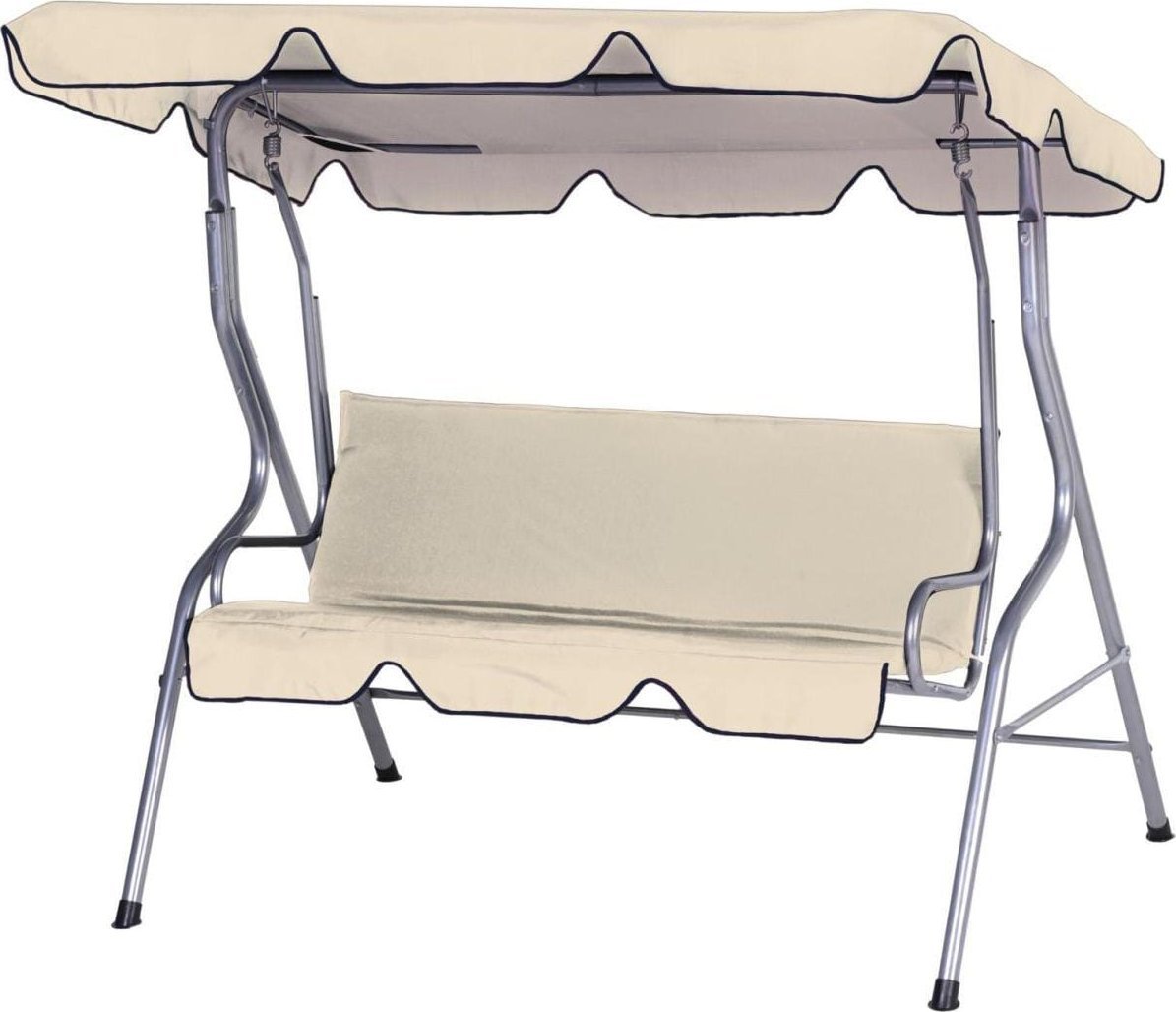 HUŚTAWKA OGRODOWO - BALKONOWA 3-OSOBOWA PIASKOWA/ ANTRACYT