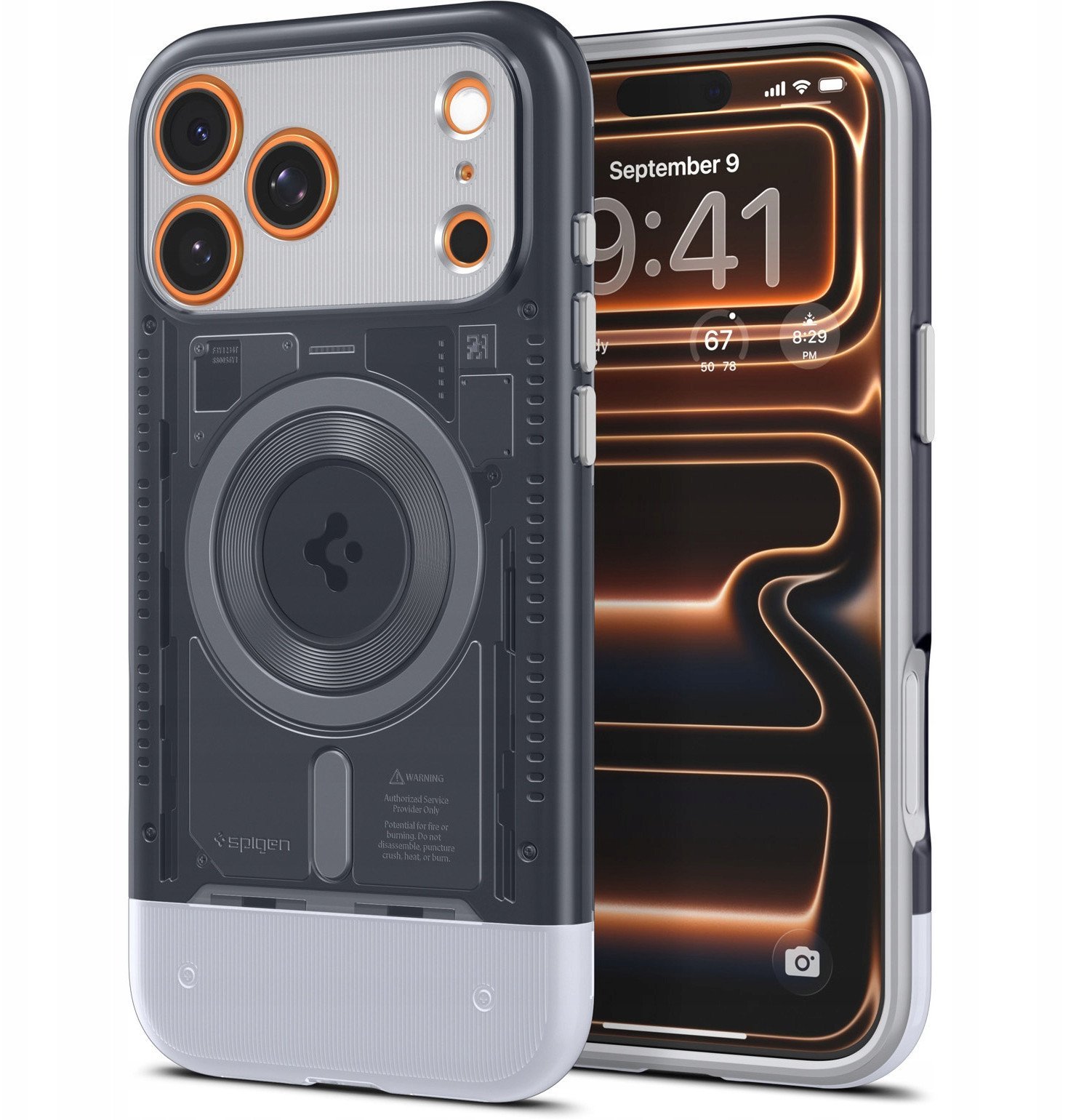 Spigen Classic C1 MagSafe, graphite - iPhone 17 Pro Max