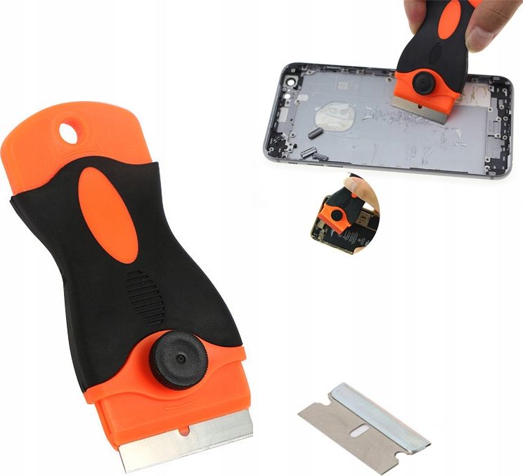 Techrebal UCHWYT Z NOŻYKIEM DO USUWANIA KLEJU LOCA OCA Z LCD