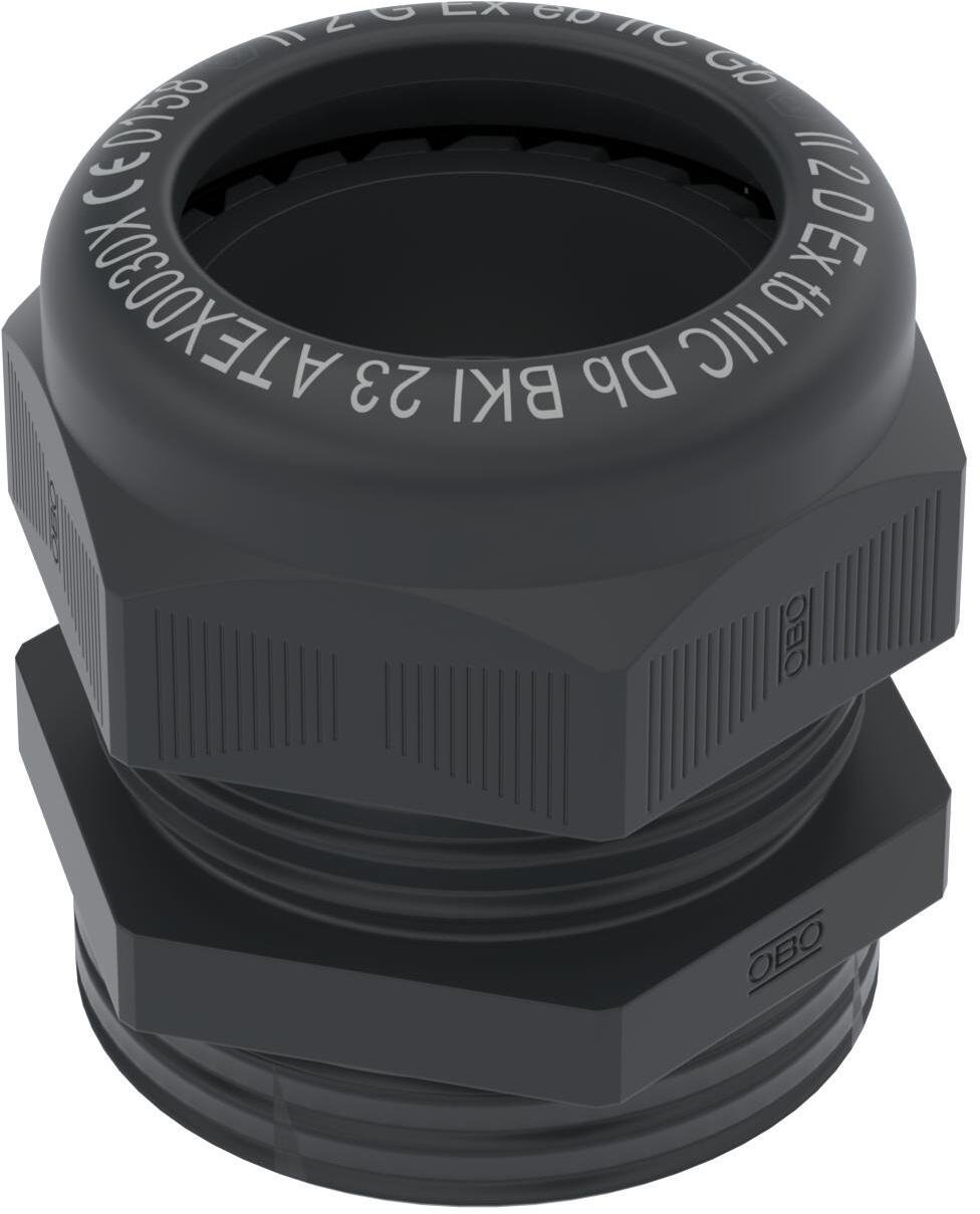 Dławnica kablowa poliamidowa Ex M63 IP68 czarna VTEC EX M63 SW 2050382