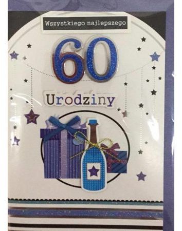 Panorama Karnet urodziny B6 Premium 61 + koperta