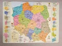Zachem Podkładka Na Biurko - Mapa Administracyjna Polski