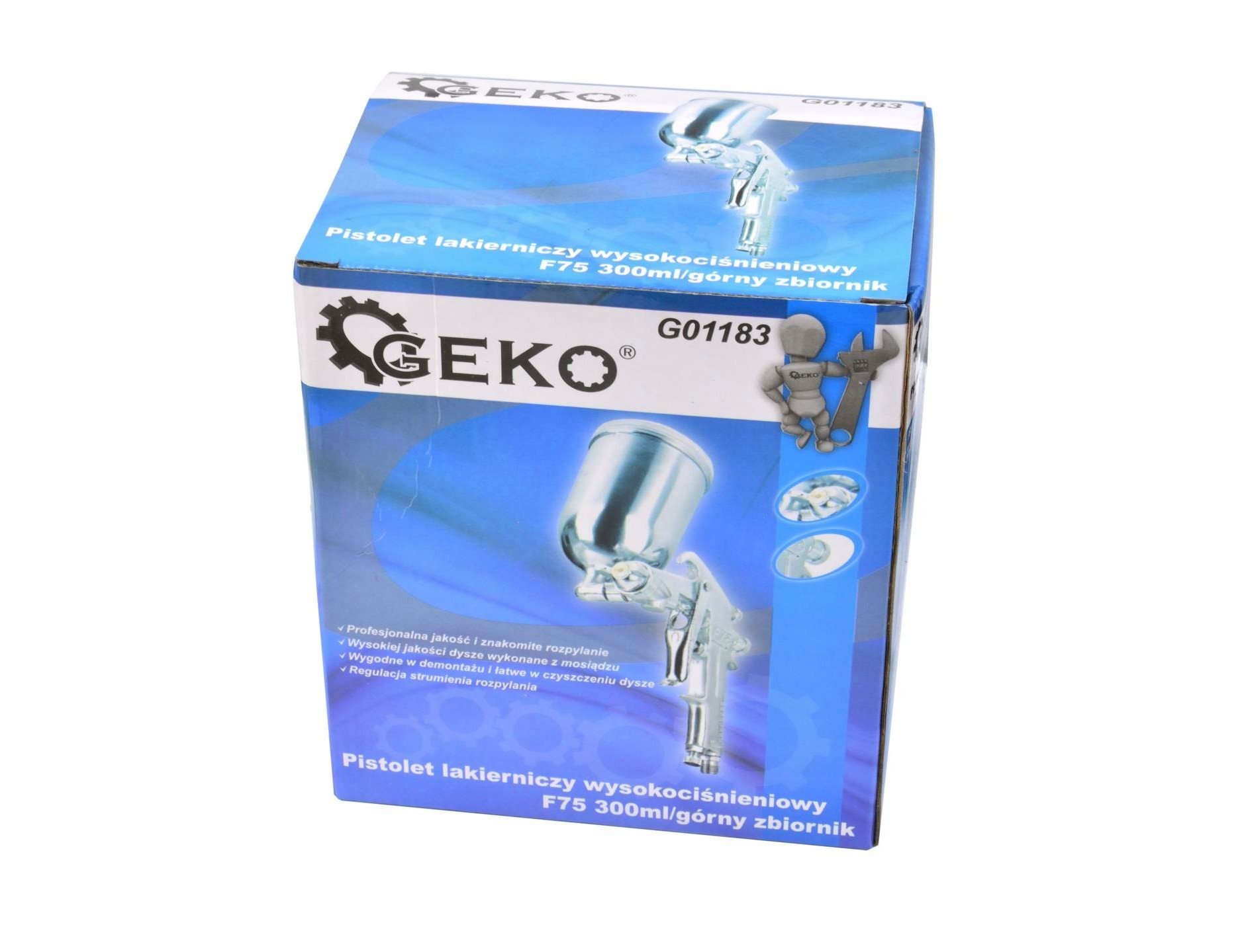 Pistolet lak. wysokociśn. F75 300ml/górny zb. (20)