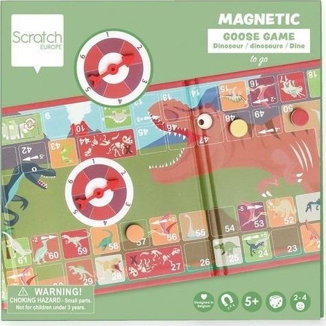 Gra magnetyczna Gęś ze spinnerem Dinozaury