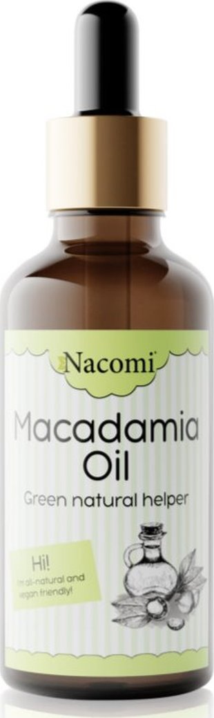 Nacomi Macadamia Oil naturalny olejek do ciała i twarzy 50ml