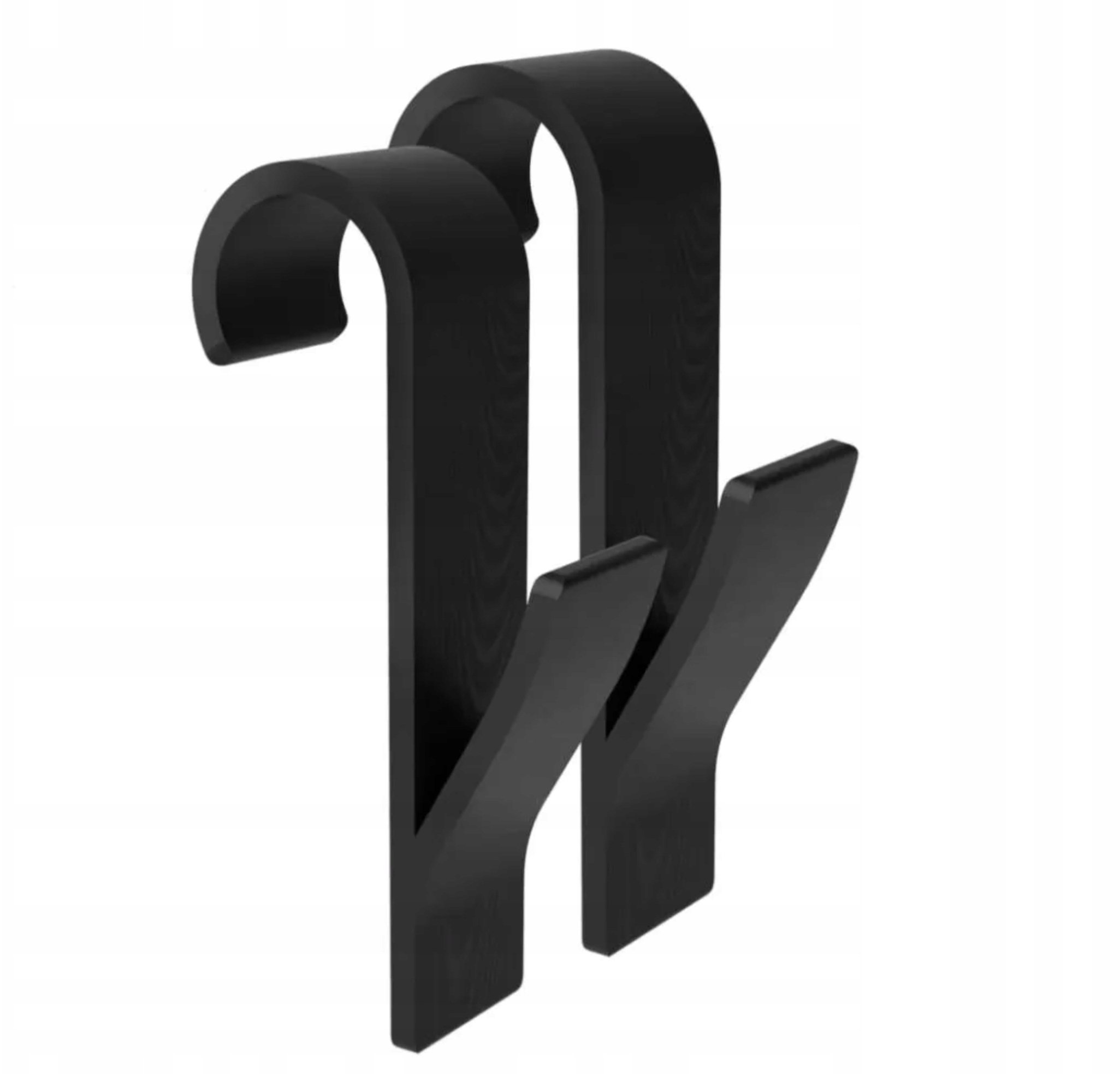 Wieszak Haczyk Łazienkowy na ręcznik Kaloryfer Grzejnik - 2szt. Czarny