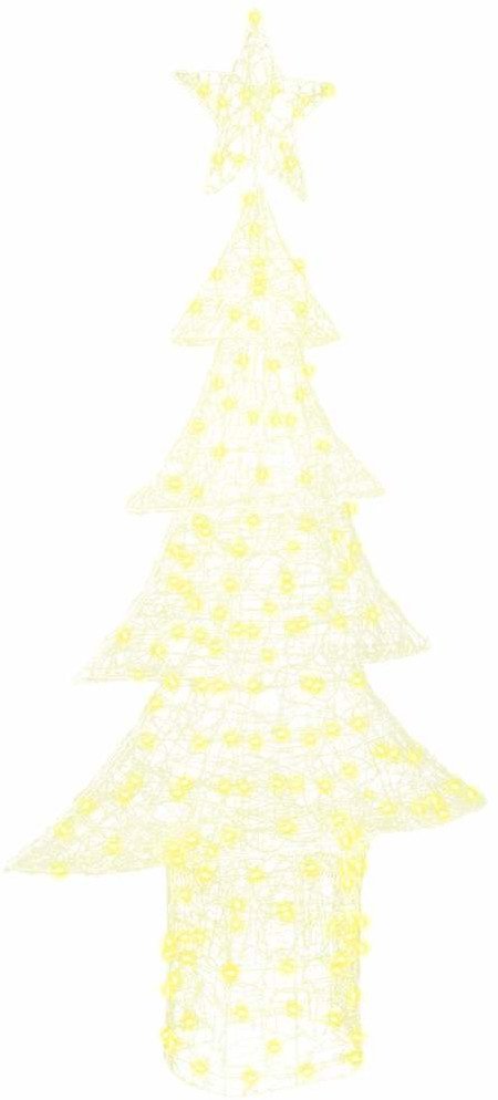 vidaXL Choinka z 240 diodami LED Ciepła biel 180 cm Akryl