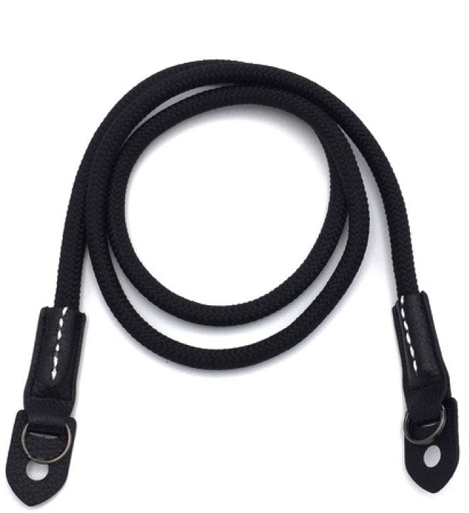 Caruba neck strap made of climbing rope, black