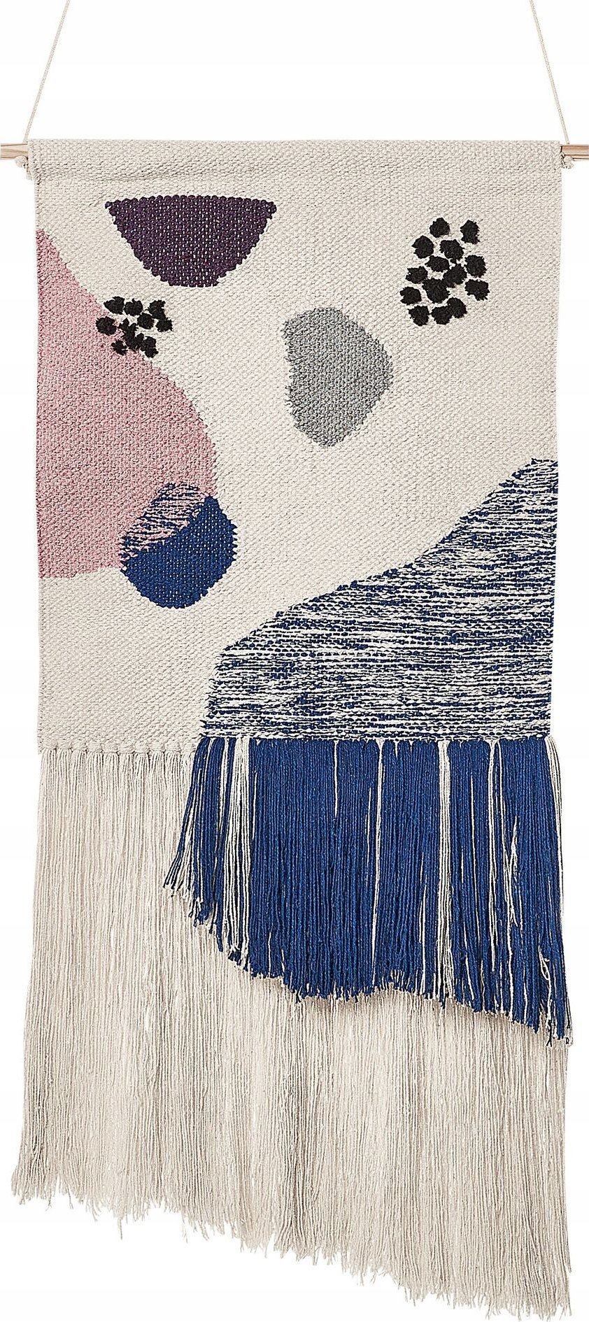 Beliani Dekoracja ścienna z frędzlami bawełniana wielokolorowa KASUR