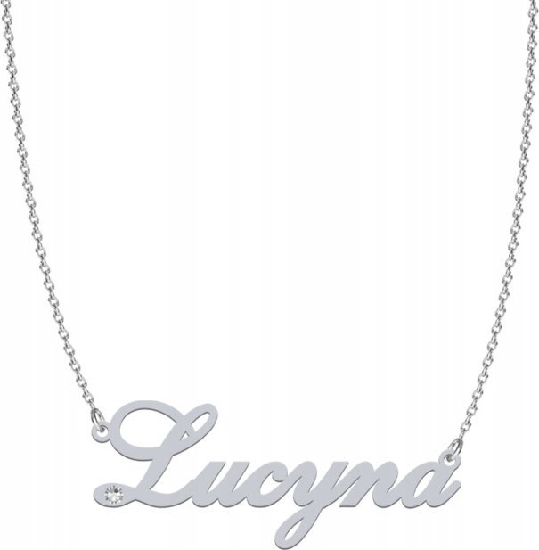 Radziszewska Jewellery Naszyjnik z imieniem LUCYNA srebro925 Dedykacja