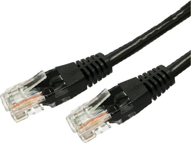 TB Print Kabel Patchcord miedziany kat.6 RJ45 UTP 3m. czarny - paczka 10 sztuk
