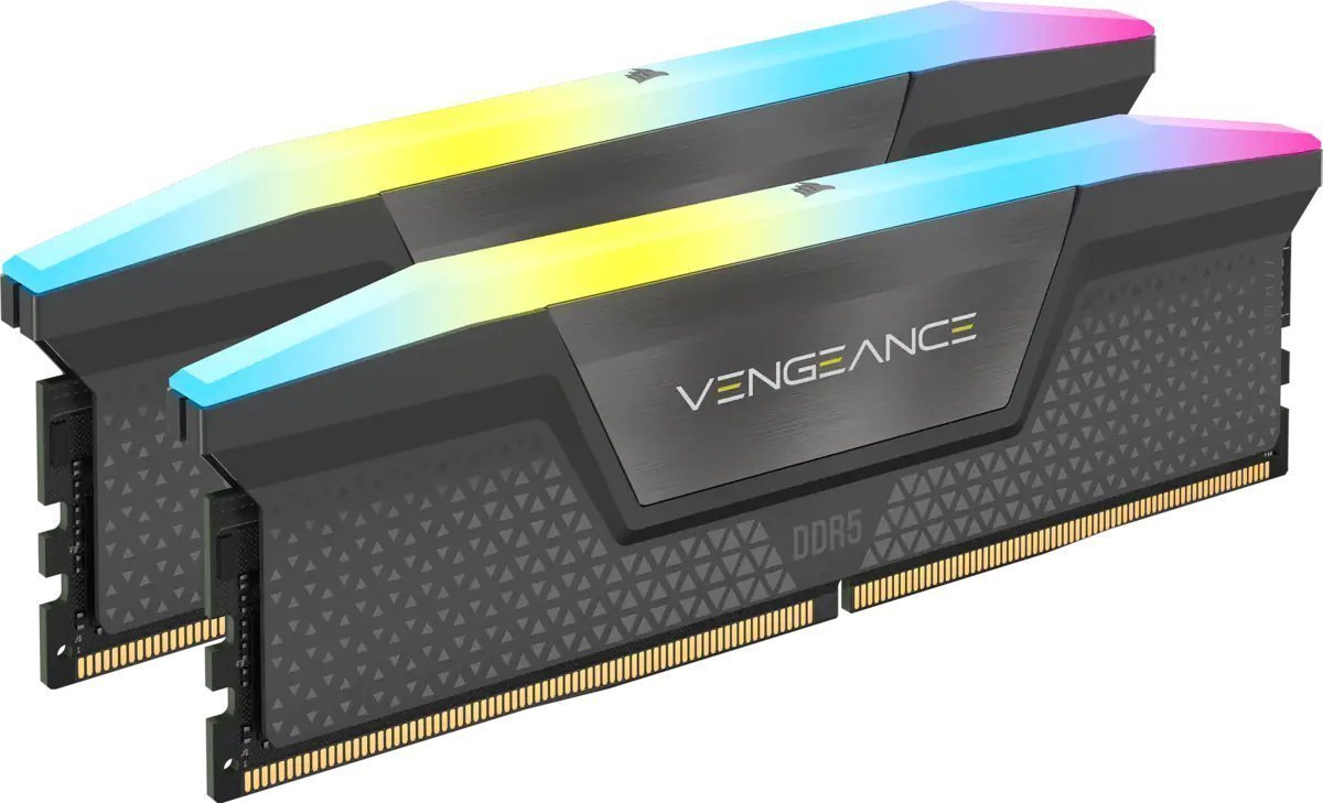 Pamięć Corsair Vengeance RGB, DDR5, 32 GB, 6400MHz, CL36 (CMH32GX5M2B6400Z36)