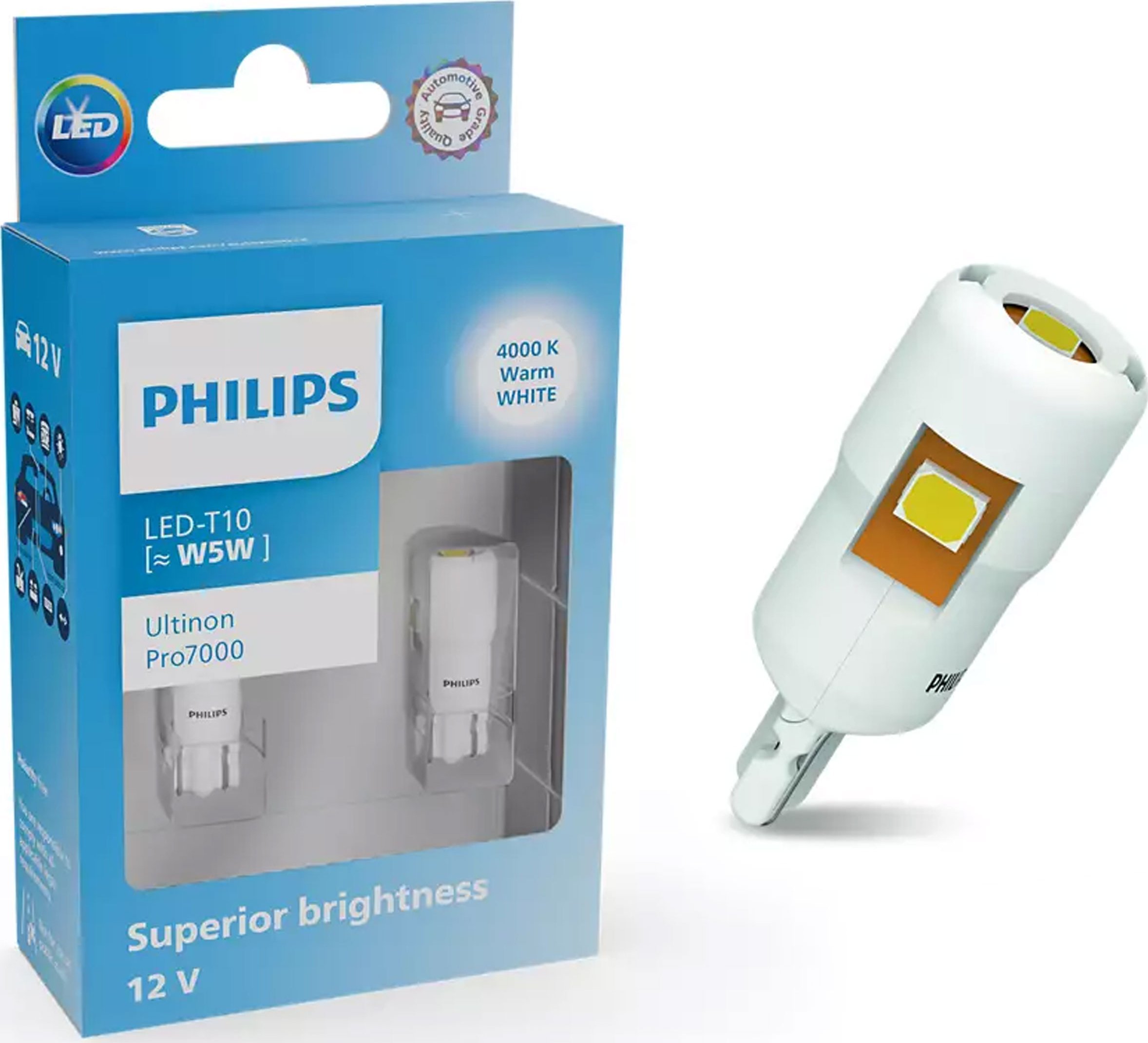 Osram Żarówki Philips LED Ultinon Pro7000 W5W WU70 12V