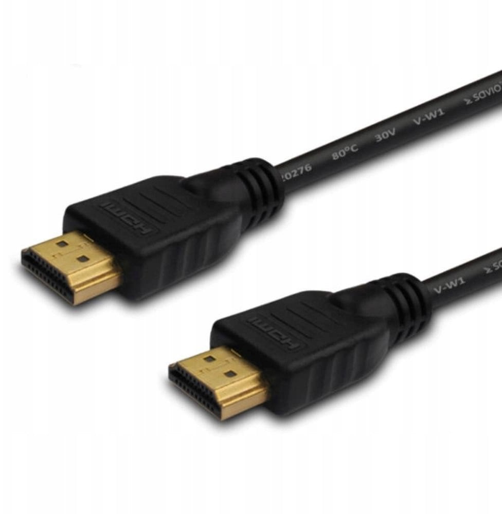 Kabel HDMI Savio CL-194 1,5m v2.0 high speed, ethernet/3D złote końcówki czarny