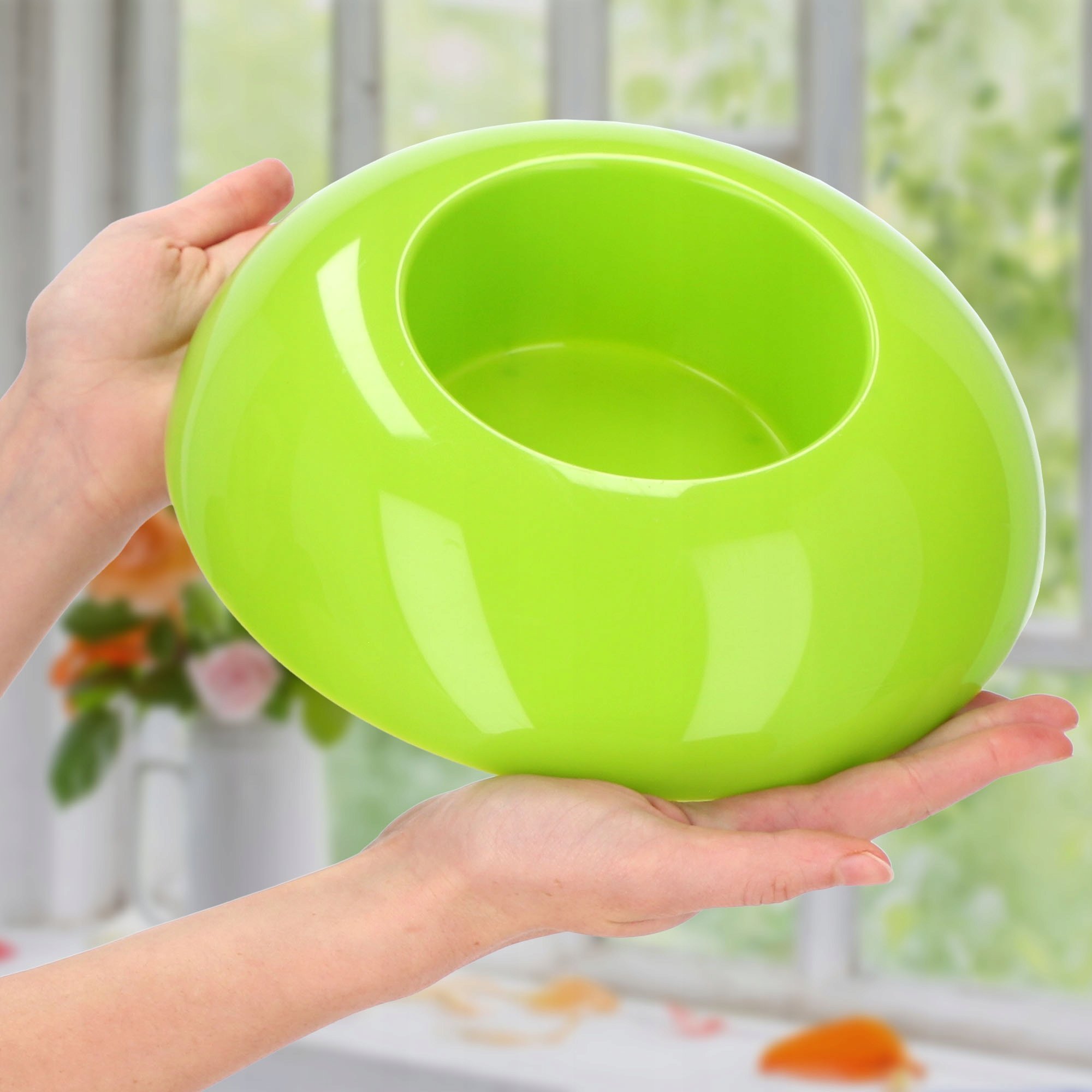 Kadax Doniczka Osłonka Ikebana Kompozycja Zielona 12 cm