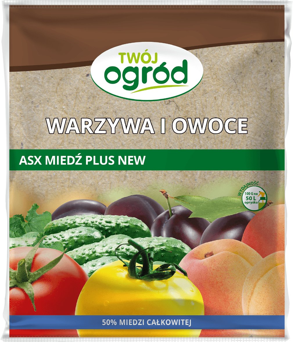 Nawóz ASX Miedź Plus New 50 WP (trihydroksychlorek miedzi) Twój Ogród - warzywa i owoce