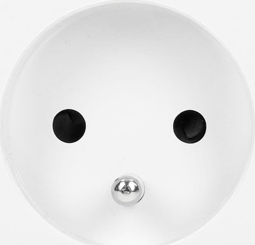 Orno NOEN FR, gniazdo modułowe 45x45mm 1x2P+Z, typ E french, 16A 250V, białe