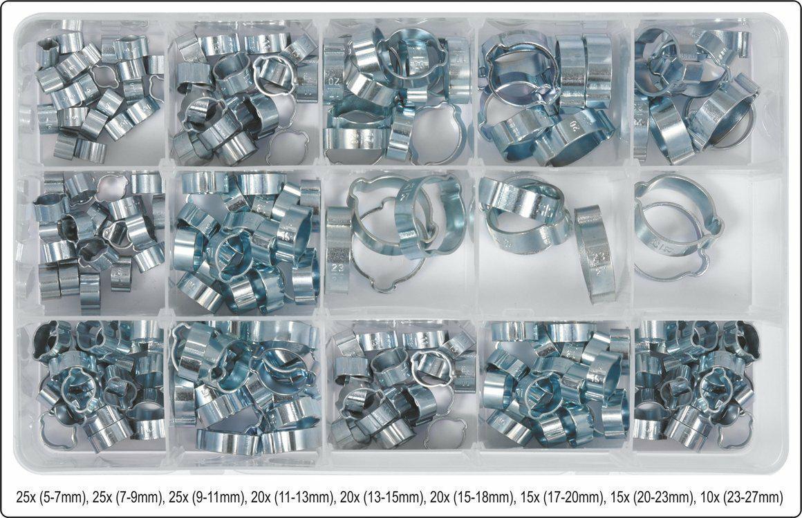 Yato Obejmy zaciskowe z uszami 175 szt. (YT-06784)