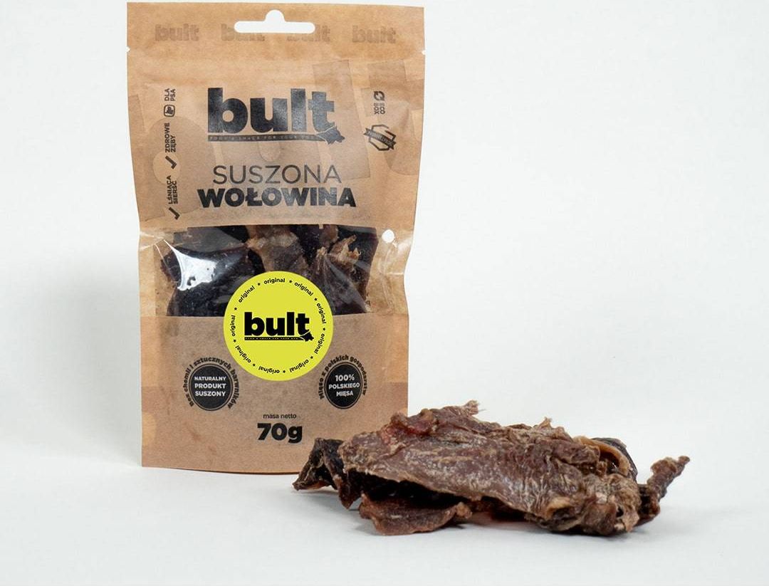 BULT Bult Eko Przysmak Dla Psa Suszona Wołowina 70 g