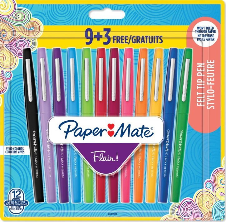 Paper Mate PAPER MATE Faserschreiber Flair 12er M 0.7 mm Blister