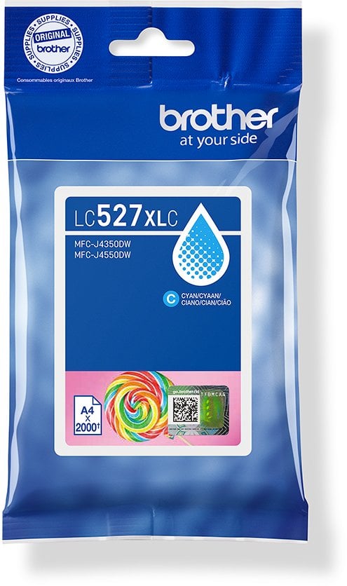 Brother LC527XLC Cyan High Yield Inkjet Cartridge | Brother