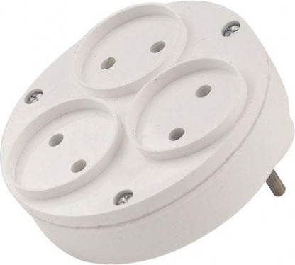 Elgotech Rozgałęźnik wtyczkowy 3-gniazda b/u RO-3