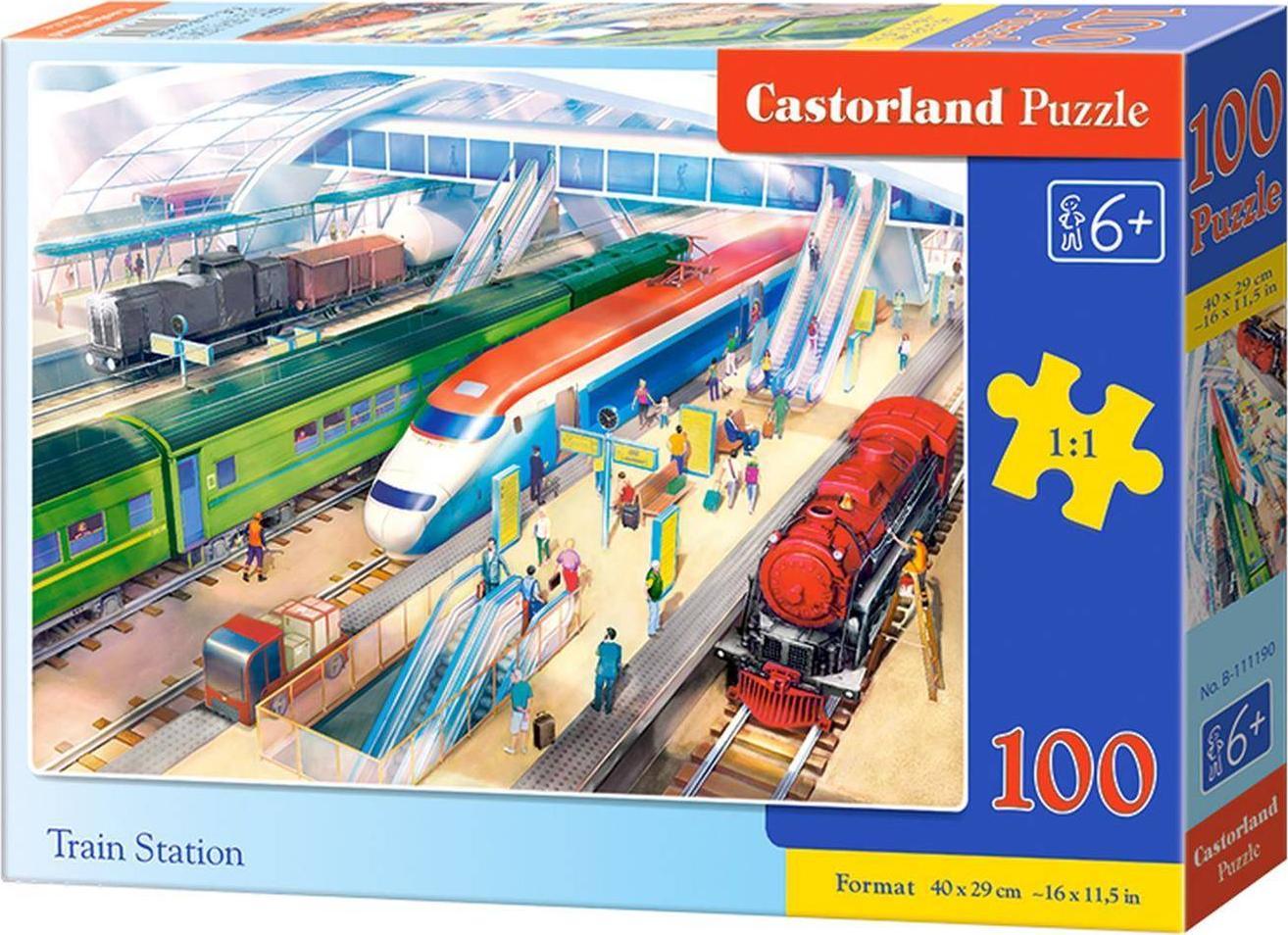 Castorland Puzzle 100 Train Station CASTOR