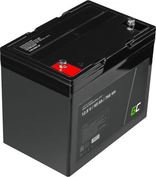 Green Cell Akumulator LiFePO4 12V 12.8V 60Ah do systemów fotowoltaicznych, kamperów i łódek