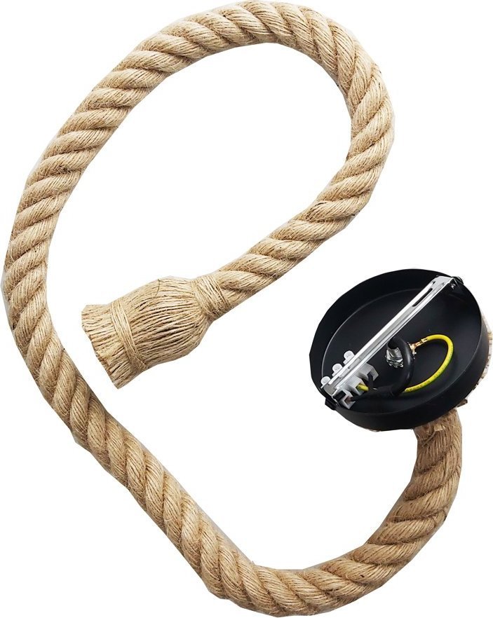 Lampa wisząca Fastima Lampa oprawa sznur jutowy konopny 1xE27 loft 1m